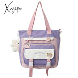 Xajzpa - Fashion Women Backpack Multilayer Large Capacity School Bag For Girls Cute Pendant