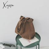 Xajzpa - Fashion Women Canvas Shoulder Shopper Bag Cotton Cloth Large Capacity Students Female