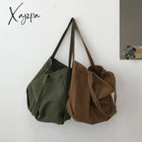 Xajzpa - Fashion Women Canvas Shoulder Shopper Bag Cotton Cloth Large Capacity Students Female