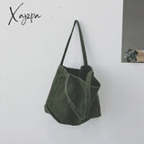 Xajzpa - Fashion Women Canvas Shoulder Shopper Bag Cotton Cloth Large Capacity Students Female