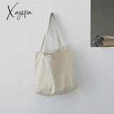 Xajzpa - Fashion Women Canvas Shoulder Shopper Bag Cotton Cloth Large Capacity Students Female