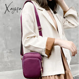 Xajzpa - Fashion Women Crossbody Zipper Mobile Phone Shoulder Bag Lady Female Multifunction Handbag