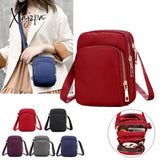 Xajzpa - Fashion Women Crossbody Zipper Mobile Phone Shoulder Bag Lady Female Multifunction Handbag