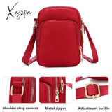 Xajzpa - Fashion Women Crossbody Zipper Mobile Phone Shoulder Bag Lady Female Multifunction Handbag