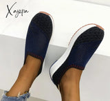 Xajzpa Fashion Women Flats Slip On Mesh Shoes Woman Light Sneakers Spring Autumn Loafers Femme