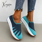 Xajzpa Fashion Women Flats Slip On Mesh Shoes Woman Light Sneakers Spring Autumn Loafers Femme