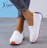 Xajzpa Fashion Women Flats Slip On Mesh Shoes Woman Light Sneakers Spring Autumn Loafers Femme