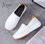 Xajzpa Fashion Women Flats Slip On Mesh Shoes Woman Light Sneakers Spring Autumn Loafers Femme