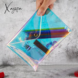 Xajzpa - Fashion Women Laser Transparent Cosmetic Bags Document Pencil Case Ladies Clear Makeup Bag