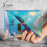 Xajzpa - Fashion Women Laser Transparent Cosmetic Bags Document Pencil Case Ladies Clear Makeup Bag