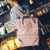 Xajzpa - Fashion Women Leather Backpack Youth Korean Style Shoulder Bag Laptop Schoolbags For