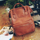 Xajzpa - Fashion Women Leather Backpack Youth Korean Style Shoulder Bag Laptop Schoolbags For