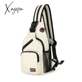 Xajzpa - Fashion Women Oxford Cloth Chest Bag Solid Color Shoulder Crossbody Men Casual Sport