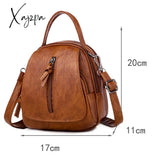 Xajzpa - Fashion Women Soft Pu Leather Solid Color Crossbody Shoulder Messenger Bag Casual Ladies