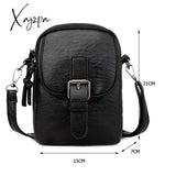 Xajzpa - Fashion Women Soft Pu Leather Solid Color Crossbody Shoulder Messenger Bag Casual Ladies