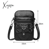 Xajzpa - Fashion Women Soft Pu Leather Solid Color Crossbody Shoulder Messenger Bag Casual Ladies