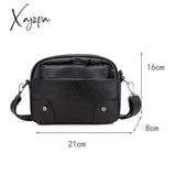 Xajzpa - Fashion Women Soft Pu Leather Solid Color Crossbody Shoulder Messenger Bag Casual Ladies