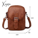 Xajzpa - Fashion Women Soft Pu Leather Solid Color Crossbody Shoulder Messenger Bag Casual Ladies