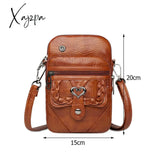 Xajzpa - Fashion Women Soft Pu Leather Solid Color Crossbody Shoulder Messenger Bag Casual Ladies