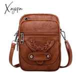 Xajzpa - Fashion Women Soft Pu Leather Solid Color Crossbody Shoulder Messenger Bag Casual Ladies