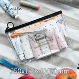 Xajzpa - Fashion Women Transparent Cosmetic Bag Small Large Clear Pvc Waterproof Makeup Case Travel