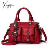 Xajzpa - Female Boston Bag New Fashion Handbag Soft Leather Large Capacity Mother Retro Women’s