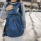 Xajzpa - Female Canvas Travel Denim Book Bag Ladies Kawaii Backpack Women Leisure School Girls Male