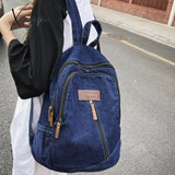 Xajzpa - Female Canvas Travel Denim Book Bag Ladies Kawaii Backpack Women Leisure School Girls Male