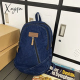 Xajzpa - Female Canvas Travel Denim Book Bag Ladies Kawaii Backpack Women Leisure School Girls Male