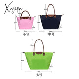 Xajzpa - Female Portable Foldable Dumplings Handbag Woman Travel Lightweight Shopper Bag Waterproof