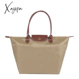 Xajzpa - Female Portable Foldable Dumplings Handbag Woman Travel Lightweight Shopper Bag Waterproof