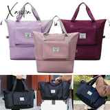 Xajzpa - Folding Travel Bags Waterproof Tote Luggage For Women Large Capacity Multifunctional