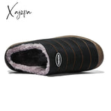 Xajzpa - Fotwear Winter Plush Men Slippers Big Size 48 47 Indoor Men’s Mules Shoes Unisex Bedroom