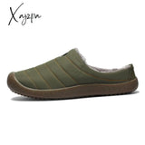 Xajzpa - Fotwear Winter Plush Men Slippers Big Size 48 47 Indoor Men’s Mules Shoes Unisex Bedroom