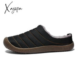 Xajzpa - Fotwear Winter Plush Men Slippers Big Size 48 47 Indoor Men’s Mules Shoes Unisex Bedroom