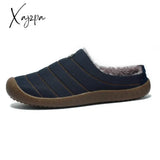 Xajzpa - Fotwear Winter Plush Men Slippers Big Size 48 47 Indoor Men’s Mules Shoes Unisex Bedroom