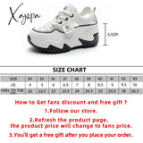 Xajzpa - Genuine Leather Comfy Hollow Sandals Breathable Rhinestones Deco Shoe Chunky Sneakers