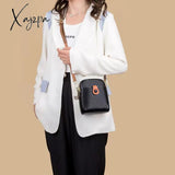 Xajzpa - Genuine Leather Crossbody Bags For Women Luxury Handbags Designer Ladies Shoulder