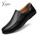 Xajzpa - Genuine Leather Men Casual Shoes Luxury Brand Mens Loafers Moccasins Breathable Slip On