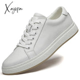 Xajzpa - Genuine Leather Men Shoes Casual Luxury Brand Soft Mens Sneakers Breathable Lace Up