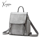 Xajzpa - Genuine Leather Women Backpack Rucksack Cross Body Shoulder Bag Girls School Female