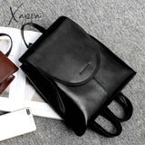 Xajzpa - Genuine Leather Women Rucksack Knapsack Shoulder Cross Body Bags Female Fashion Lady Oil