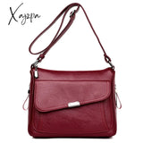 Xajzpa - Genuine Quality Leather Luxury Purses And Handbags Women Bags Designer Multi-Pocket