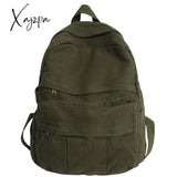 Xajzpa - Girl Fabric School Bag New Fashion College Student Vintage Women Backpack Canvas Female