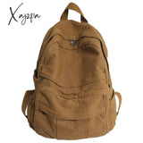 Xajzpa - Girl Fabric School Bag New Fashion College Student Vintage Women Backpack Canvas Female