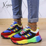 Xajzpa - Green Casual Sportswear Daily Patchwork Round Out Door Shoes Shoes Sneakers