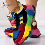 Xajzpa - Green Casual Sportswear Daily Patchwork Round Out Door Shoes Shoes Sneakers