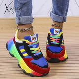 Xajzpa - Green Casual Sportswear Daily Patchwork Round Out Door Shoes Shoes Sneakers