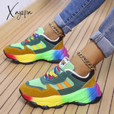 Xajzpa - Green Casual Sportswear Daily Patchwork Round Out Door Shoes Shoes Sneakers