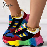 Xajzpa - Green Casual Sportswear Daily Patchwork Round Out Door Shoes Shoes Sneakers